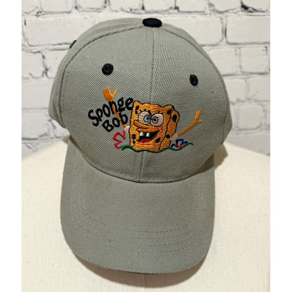 Nickelodeon SpongeBob SquarePants Gray Baseball Cap One Size Fits All